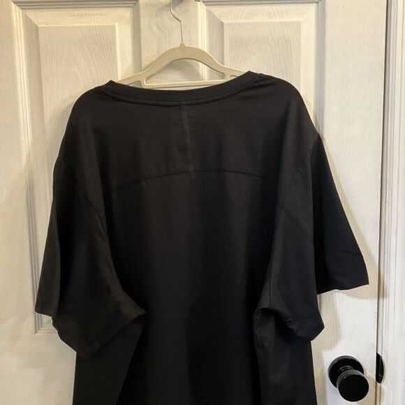 NWT All in Motion Women’s Plus Size Supima Cotton Short Sleeve Top Black 3X - Picture 9 of 16